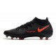 Zapatillas Nike Phantom GT Elite Dynamic Fit FG Negro Rojo Chile Gris