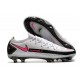 Bota de Futbol Nike Phantom GT Elite FG - Blanco Rosa Negro