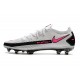 Bota de Futbol Nike Phantom GT Elite FG - Blanco Rosa Negro