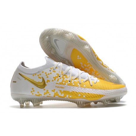 Bota de Futbol Nike Phantom GT Elite FG - Blanco Oro