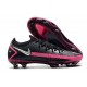 Bota de Futbol Nike Phantom GT Elite FG -Negro Plateado Explosión Rosa