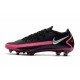 Bota de Futbol Nike Phantom GT Elite FG -Negro Plateado Explosión Rosa