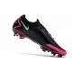 Bota de Futbol Nike Phantom GT Elite FG -Negro Plateado Explosión Rosa