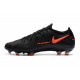 Bota de Futbol NBota de Futbol Nike Phantom GT Elite FG - Negro Rojo Chile Grisike Phantom GT Elite FG -