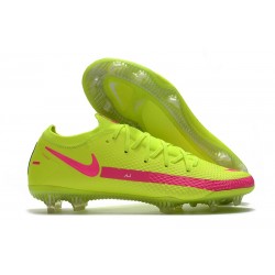 Bota de Futbol Nike Phantom GT Elite FG - Amarillo Rosa