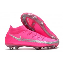 Nike Botas Nuevo Phantom GT Elite DF FG - Rosa Plata