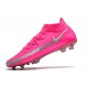 Nike Botas Nuevo Phantom GT Elite DF FG - Rosa Plata