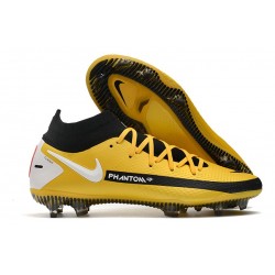 Nike Botas Nuevo Phantom GT Elite DF FG - Amarillo Negro Blanco