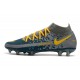 Nike Botas Nuevo Phantom GT Elite DF FG - Armada Gris Amarillo