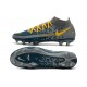 Nike Botas Nuevo Phantom GT Elite DF FG - Armada Gris Amarillo