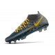 Nike Botas Nuevo Phantom GT Elite DF FG - Armada Gris Amarillo