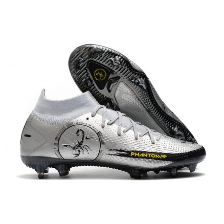 Nike Botas Nuevo Phantom GT Scorpion Elite DF FG - Plata Negro