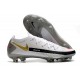 Bota de Futbol Nike Phantom GT Elite FG - Blanco Negro Oro