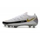 Bota de Futbol Nike Phantom GT Elite FG - Blanco Negro Oro