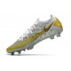 Nike Phantom GT Elite FG Botas de fútbol para terreno Oro Blanco