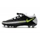 Bota de Futbol Nike Phantom GT Elite FG - Negro Gris Amarillo