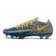 Nike Phantom GT Elite FG Botas de fútbol para terreno Azul Gris Amarillo