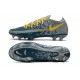 Nike Phantom GT Elite FG Botas de fútbol para terreno Azul Gris Amarillo