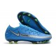 Nike Phantom GT Elite FG Botas de fútbol para terreno Azul Plata