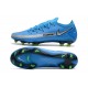 Nike Phantom GT Elite FG Botas de fútbol para terreno Azul Plata