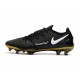 Nike Phantom GT Elite FG Botas de fútbol para terreno Negro Oro Blanco