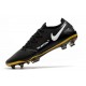 Nike Phantom GT Elite FG Botas de fútbol para terreno Negro Oro Blanco