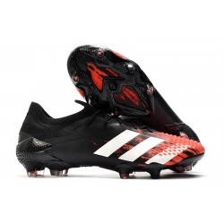 adidas Nuevo Predator Mutator 20.1 Low FG Negro Blanco Rojo