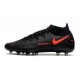 Nike Phantom GT Elite Dynamic Fit AG-PRO Negro Rojo Chile Gris humo oscuro