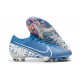 Botas de Fútbol Nike Mercurial Vapor XIII Elite FG Azul Blanco