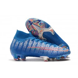 Nike Mercurial Superfly 7 Elite FG Botas de fútbol Azul Rojo