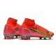 Nike Mercurial Superfly VIII Elite FG Carmesi Plateado Metalizado