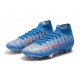 Nike Mercurial Superfly 7 Elite FG Botas de fútbol Azul Rojo