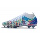 Nike Botas Nuevo Phantom GT Elite DF 3D FG - Blanco Azul Rosa Amarillo