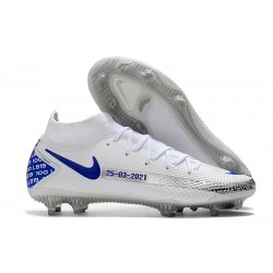 Nike Botas Nuevo Phantom GT Elite DF FG - Blanco Azul