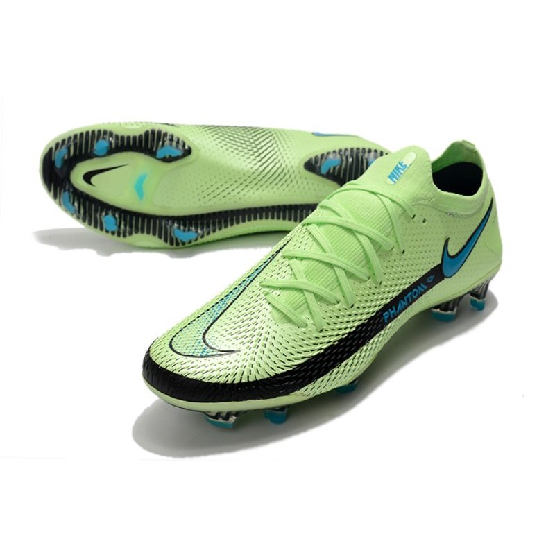 Nike Phantom GT Elite FG Botas de fútbol para terreno Verde Azul Negro