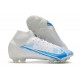 Zapatillas Nike Mercurial Superfly VIII Elite FG Blanco Azul