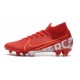 Nike Mercurial Superfly 7 Elite FG Botas de fútbol Rojo Blanco