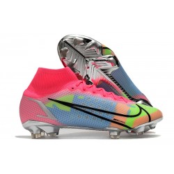 Zapatillas Nike Mercurial Superfly VIII Elite FG Rosa Azul Amarillo