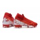 Nike Mercurial Superfly 7 Elite FG Botas de fútbol Rojo Blanco