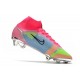 Zapatillas Nike Mercurial Superfly VIII Elite FG Rosa Azul Amarillo