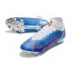 Nike Bota Mercurial Superfly 8 Elite FG Azul Blanco Rojo