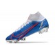 Nike Bota Mercurial Superfly 8 Elite FG Azul Blanco Rojo