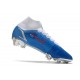 Nike Bota Mercurial Superfly 8 Elite FG Azul Blanco Rojo