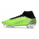 Nike Bota Mercurial Superfly 8 Elite FG Verde Plata Negro