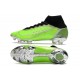 Nike Bota Mercurial Superfly 8 Elite FG Verde Plata Negro