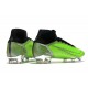 Nike Bota Mercurial Superfly 8 Elite FG Verde Plata Negro