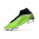 Nike Bota Mercurial Superfly 8 Elite FG Verde Plata Negro