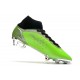 Nike Bota Mercurial Superfly 8 Elite FG Verde Plata Negro