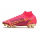 Nike Bota Mercurial Superfly 8 Elite FG Rojo Oro