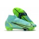 Nike Bota Mercurial Superfly 8 Elite FG Turquesa Lima